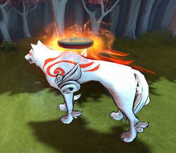 Capcom has submitted an Okami Amaterasu courier mod for Dota 2