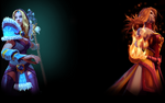 Crystal Maiden Lina Steam Profile Background