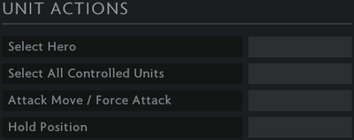 Settings hotkeys basic unit actions