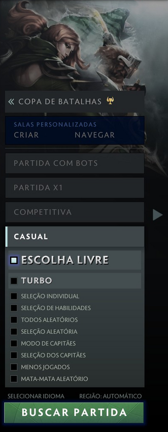 Criação de partidas - Dota 2 Wiki