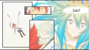 Tokio unconscious and dreamt about the Princess (But it's Saika) who call his name.