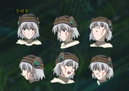 Design for Tsukasa's facial expressions.