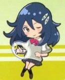 Chibi Saika art in .hack//Link -Twilight Knights- Vol.1 (Back Cover)