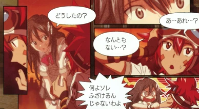 Saika worried and checking on Tokio