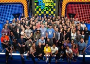 2018 revival cast and crew, photo taken before taping of an episode