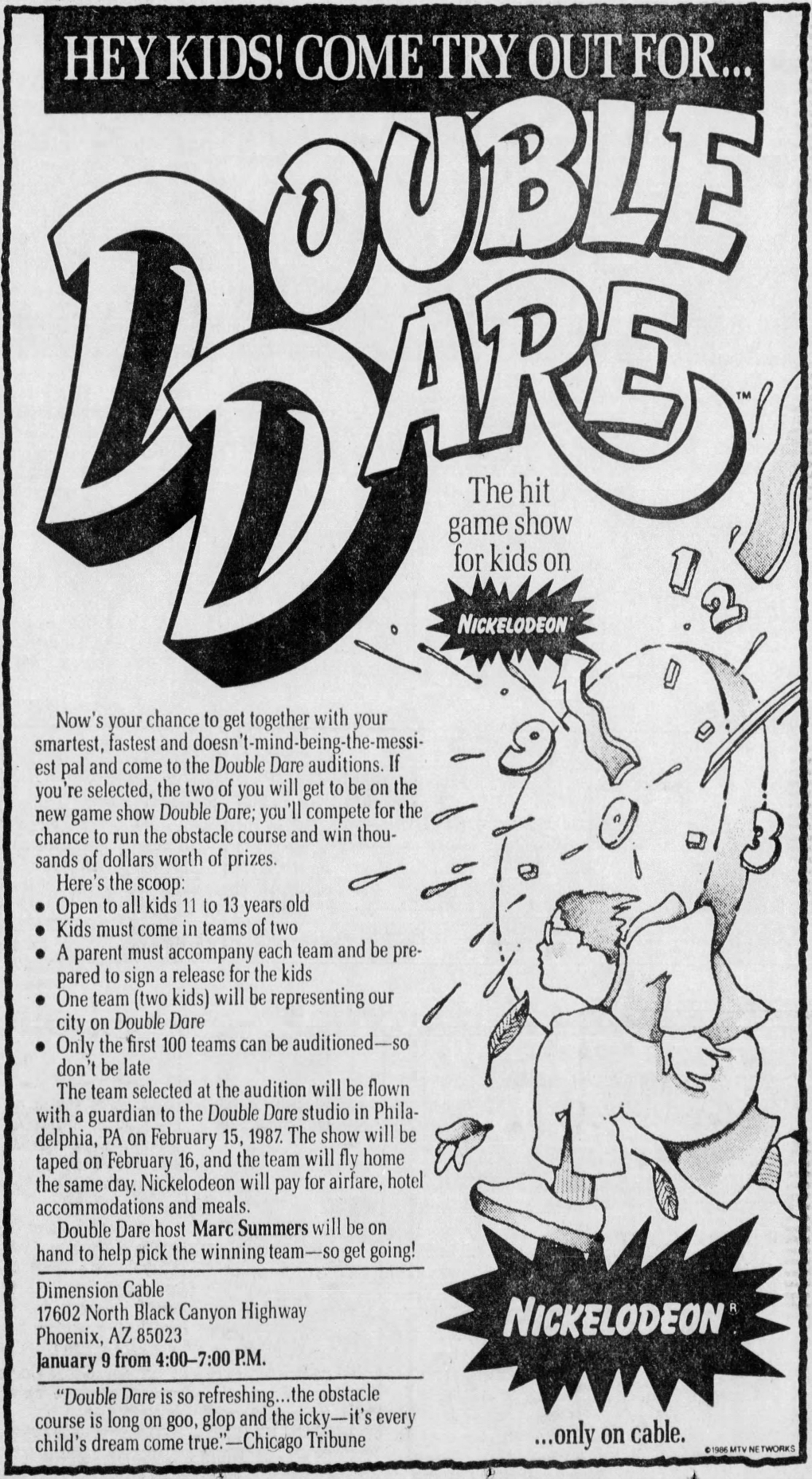 Double Dare audition tour Double Dare Wiki Fandom