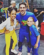 Server and his niece with Liza