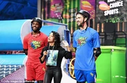 Liza with Chris Paul and Michael Phelps