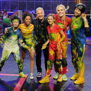 Thunderstruck GirlPower slime.jpg (138 KB) Thunderstruck and Girl Power pose with Liza and Marc after the obstacle course