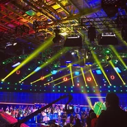 The lighting for the set