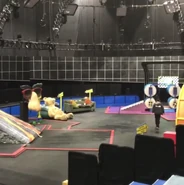 The obstacle course while not lit up