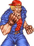 Dulton's victory portrait in Double Dragon. (Neo Geo)