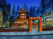 The dojo at night