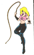 Linda artwork used in most Double Dragon manuals.