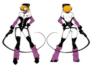 Concept art of Linda for Double Dragon Neon.