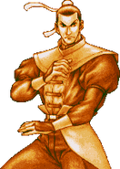 Duke's portrait in the introductory sequence of Double Dragon. (Neo Geo)