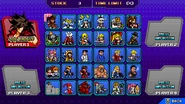 "Colorful Fighters" character selection screen.