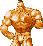 Abobo's portrait in the introductory sequence of Double Dragon. (Neo Geo)