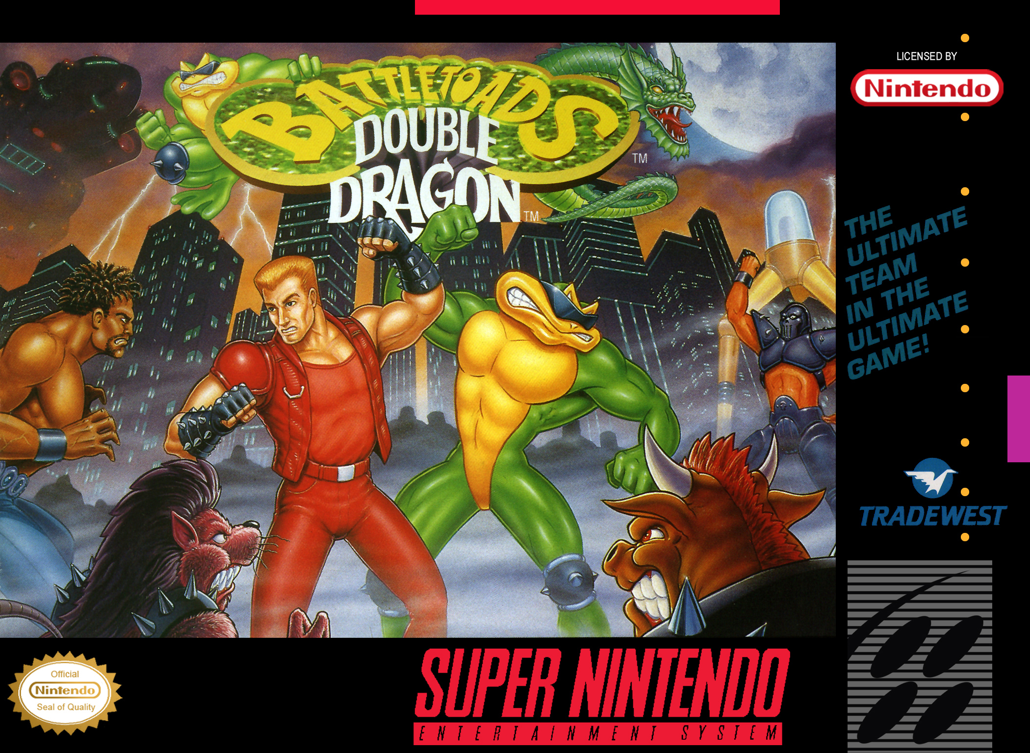 Double Dragon Dojo: Double Dragon V SNES version review