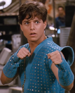 Scott Wolf in his interpretation of Billy Lee in Double Dragon. (1994)