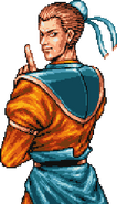 Duke's victory portrait in Double Dragon. (Neo Geo)