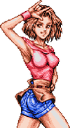 Marian's victory portrait in Double Dragon. (Neo Geo)