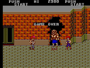 Screenshot from the Master System version of Double Dragon