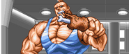 Abobo's ending in Double Dragon. (Neo Geo)