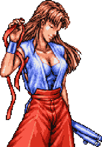 Double Dragon (Arcade 1995) (NeoGeo) - Rebecca Brielle  [Playthrough/LongPlay] 