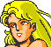 Colored picture of Marian from the ending screen in the Game Boy port of Double Dragon.