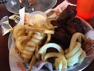 Pork Wings with Curly Fries