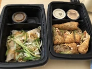 Szechwan Chicken Dumplings, Avocado Club Egg Rolls