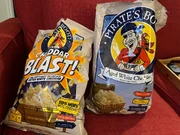 Pirate's Booty Cheddar Blast! and Aged White Cheddar