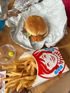 Spicy Chicken Sandwich and Fries