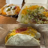 Queso Loaded Fries, Crunchtada Tostada, Soft Del Taco