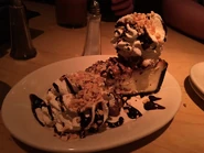 Chocolate Caramalicious Cheesecake made with Snickers