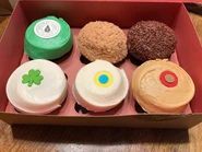 Irish Coffee with Writer's Tears Whiskey, Cookie, Peanut Butter Chocolate, Green Velvet, Banana, Salty Caramel Cupcakes