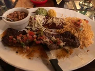 Carne Asada and Cheese Enchilada