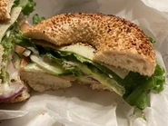 Veggie Sandwich on Sesame