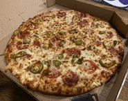 Pepperoni, Jalapeno Peppers, Onion Pizza
