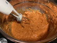Nick mixing sweet potato filling