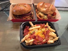 Wendy's Bacon Queso Burger, Chicken Sandwich, and Fries