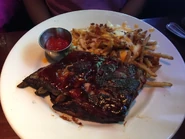 BBQ Baby Back Ribs and Bacon Cheese Fries