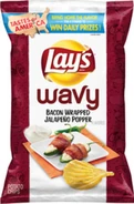 Lay's Bacon Wrapped Jalapeno Popper Wavy Potato Chips