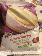 Strawberry Ice Cream Sandwich Cookie
