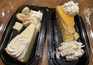 Banana Cream Cheesecake and Mango Key Lime Cheesecake