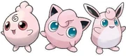 Igglybuff / Jigglypuff / Wigglytuff evolution