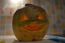 turnip Jack-O-Lantern