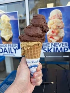 Waffle Cone - Confetti Brownie Batter & Graham Central Station