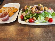 Spicy Toasted Ravioli and Garden Salad